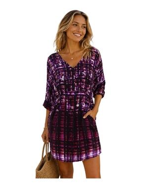 maeve halter twofer mini dress Maeve Twofer Bubble Mini Dress